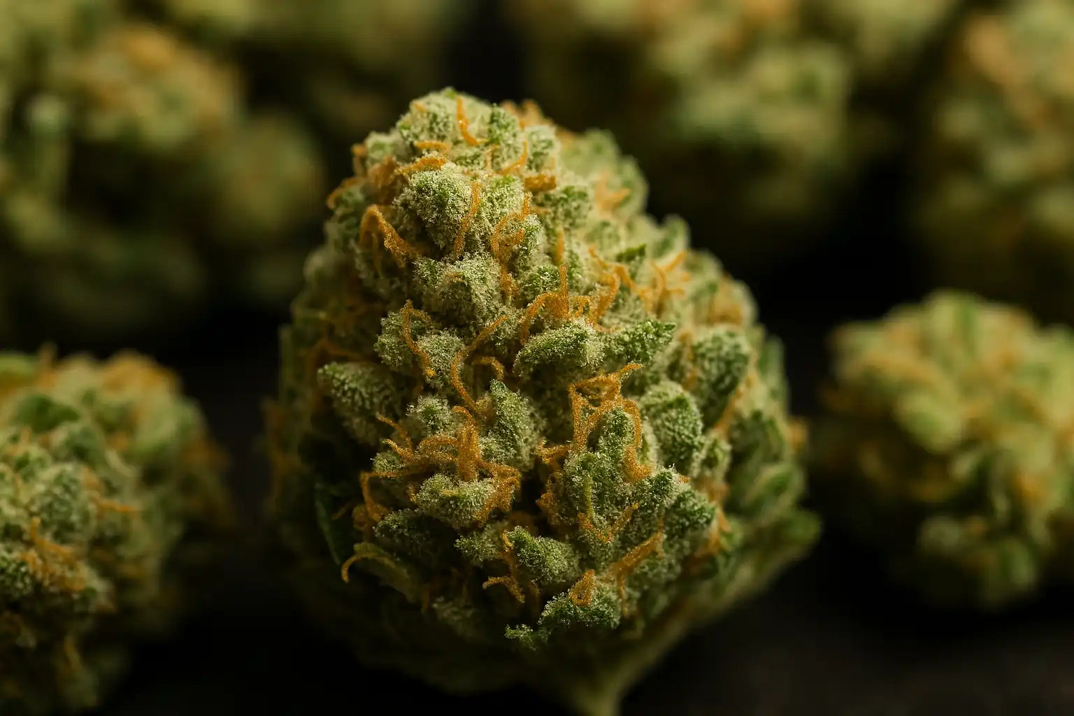 Variétés THC+ Chez Baba en gros plan, fleurs premium légales similaires au THC