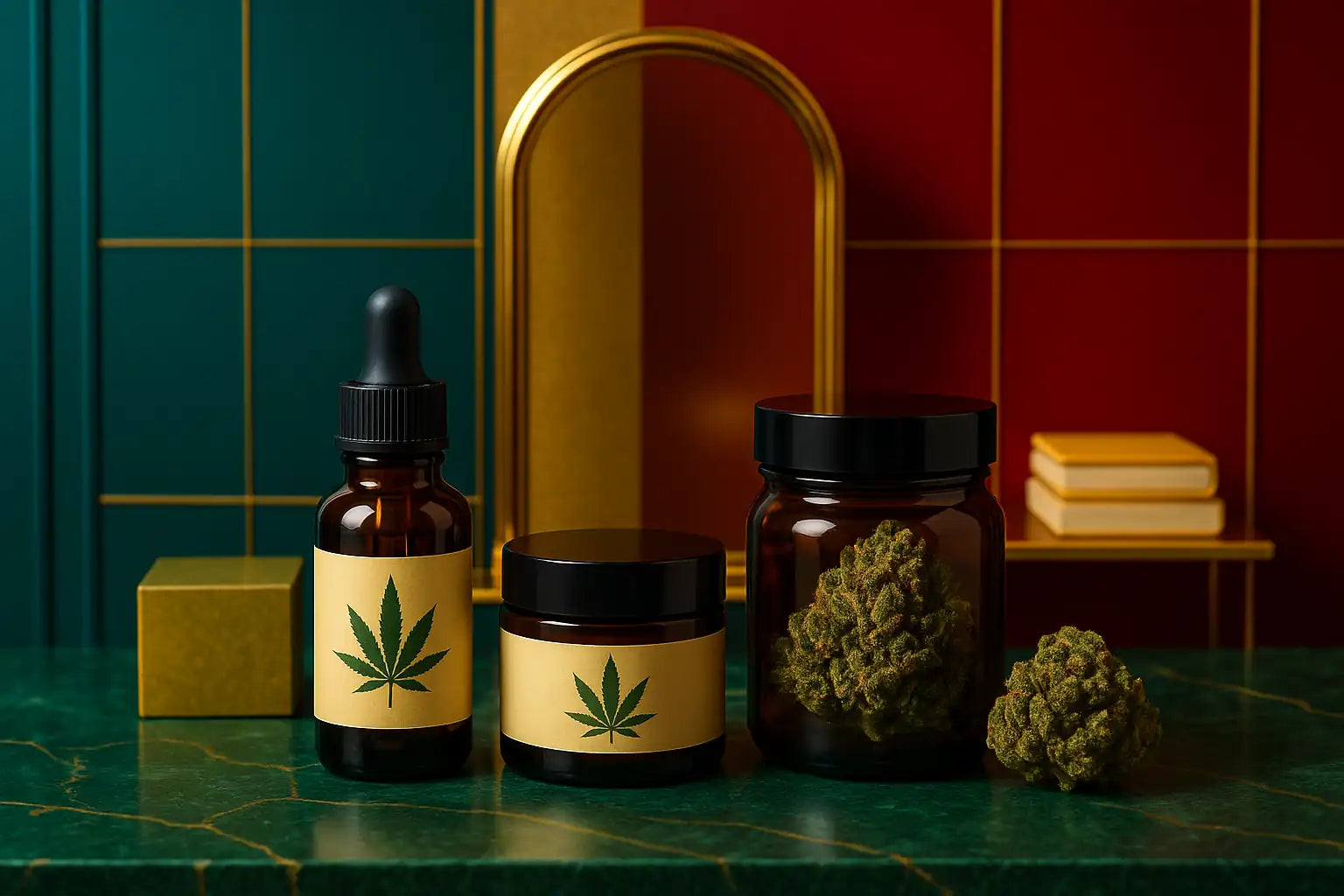 Collection premium THC+ Chez Baba, fleurs haut de gamme street-luxe