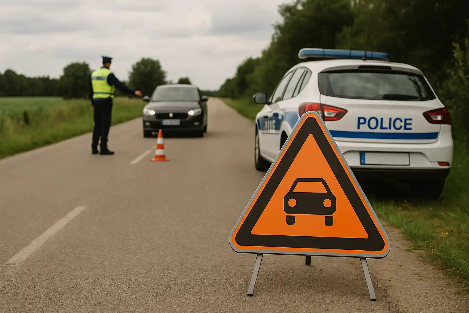 contrÎle routier police signalisation sécurité routiÚre