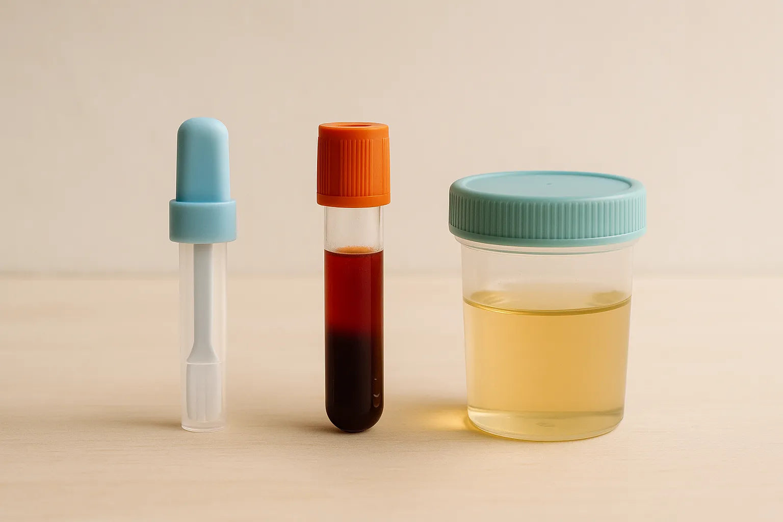 Comparatif tests THC salive sang urine